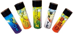 GRANATY ŚWIECE DYMNE DO ZDJĘĆ MIX KOLORÓW 5 SZTUKI 90 sek.