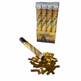 Konfetti Pneumatyczne 1szt. - CONFETTI POPPER Złote Płatki