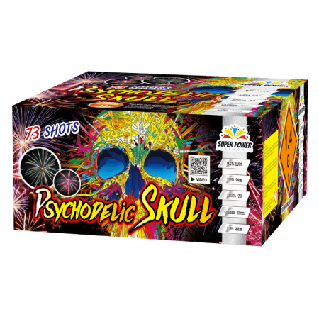 Wyrzutnia PSYCHODELIC SKULL 73 Strzały Pirosklep Super Power
