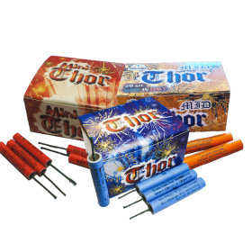 Zestaw petard THOR - 3 opakowania petardy Thor Mid Thor Mini Thor 60szt