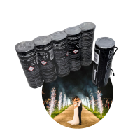 Srebrna fontanna iskier wewnętrzna 2m 30 sek