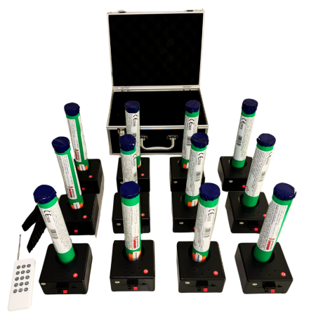 Wynajem systemu do zdalnego odpalania fajerwerków z niebieskim dymem to idealna atrakcja na gender reveal chłopca, która gwarantuje efekt WOW i pełne emocji chwile.