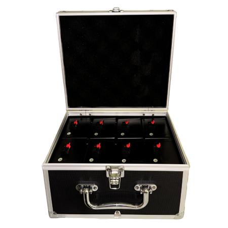 Profesjonalny system do zdalnego odpalania fajerwerków z wyrzutniami dymu w kolorze różowym to doskonały wybór na wyjątkowe chwile podczas baby shower i uroczystych momentów imprez.