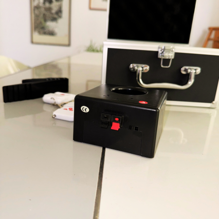 Stwórz niezapomniane tło do zdjęć i magicznych chwil na baby shower z pomocą 8-kanałowego systemu z różowymi wkładami – bezpieczny, mobilny i prosty w obsłudze.