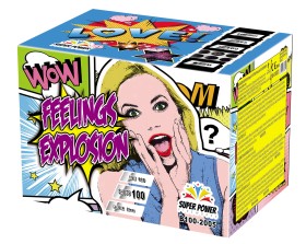 Wyrzutnia FEELINGS EXPLOSION 100 strzałów kaliber 20 mm