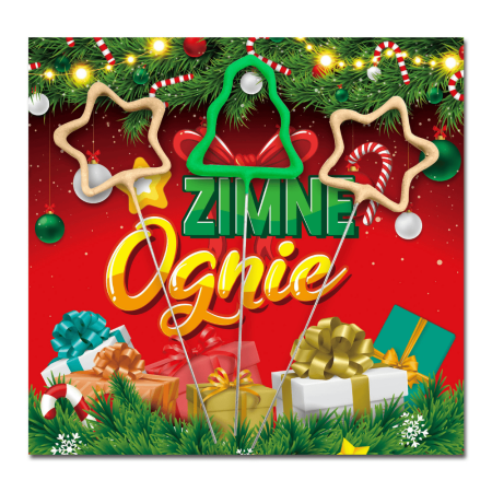 Zimne ognie - świąteczne kształty 3 szt. Pirosklep