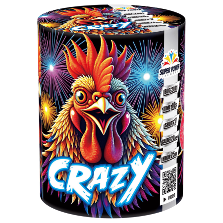 Wyrzutnia fajerwerków CRAZY 7 strzałów kaliber 20mm pirosklep