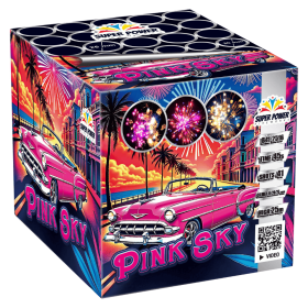 Wyrzutnia PINK SKY 41 strzałów kaliber 25 mm