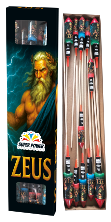 R12-4837 Zestaw rakiet ZEUS 12 szt 48 mm Pirosklep