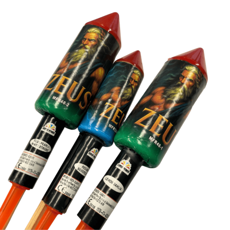 Zestaw rakiet ZEUS 12 szt 48 mm pirosklep