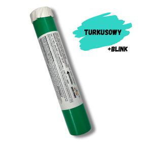 Mina dymna SB40  kolorowe wystrzały -turkusowy + BLINK