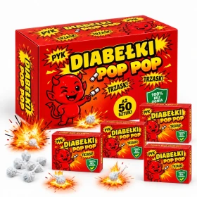 Diabełki Strzelające POP POP 50 szt. Pchełki Cebulki Duszki Rzucane