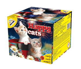 Wyrzutnia Cicha Pokaz Fajerwerków Happy Cats 36 strzałów 20mm Super Power