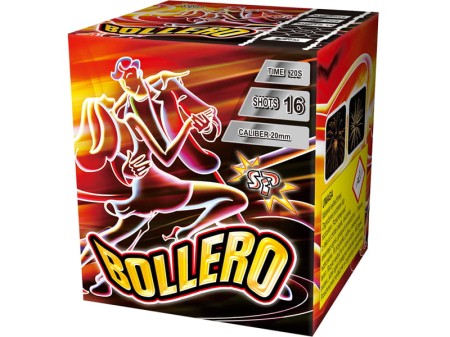 Mała Wyrzutnia fajerwerków Wyrzutnia BOLLERO 16 strzałów kaliber 20 mm Superpower pirosklep