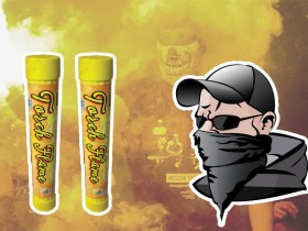 Flara raca meczowa żółta Yellow Torch 