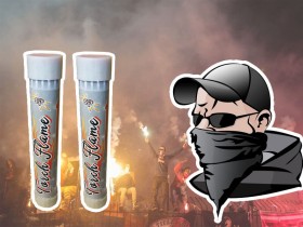 Flara raca meczowa biała White Torch 