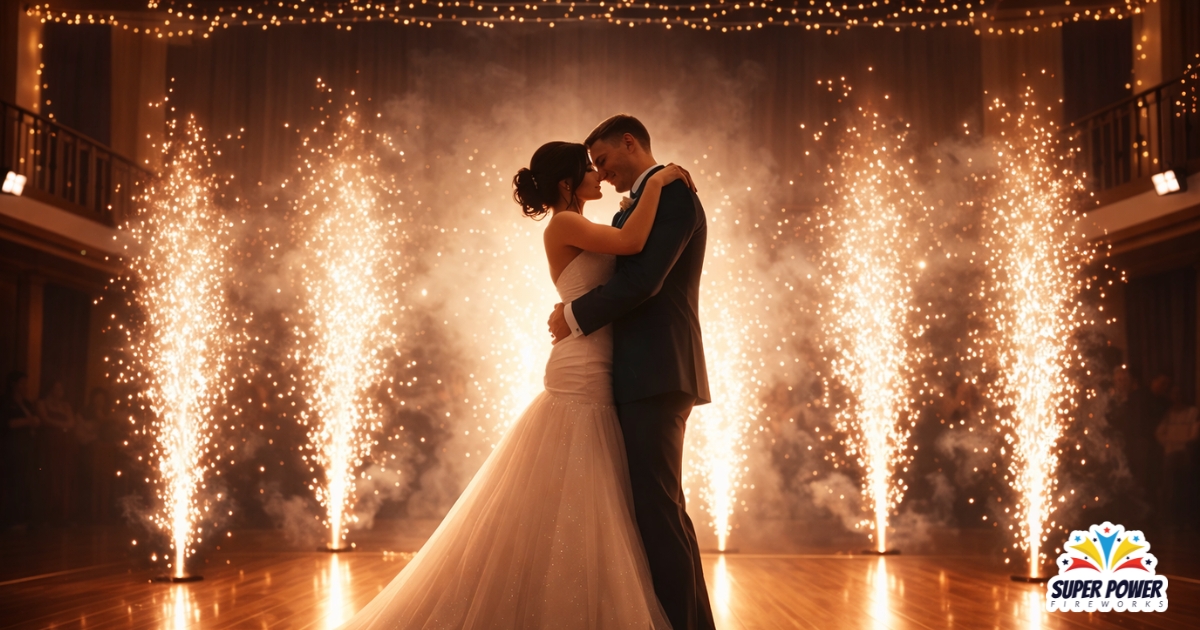 Fontanny iskier na imprezach – hit wesel, eventów i gal